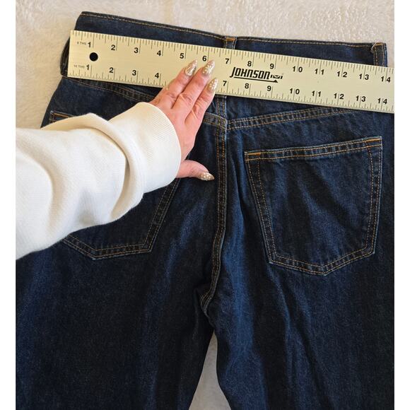 Mens 28x28 Old Navy Loose Fit Jeans. Dark Wash Denim - Picture 3 of 7